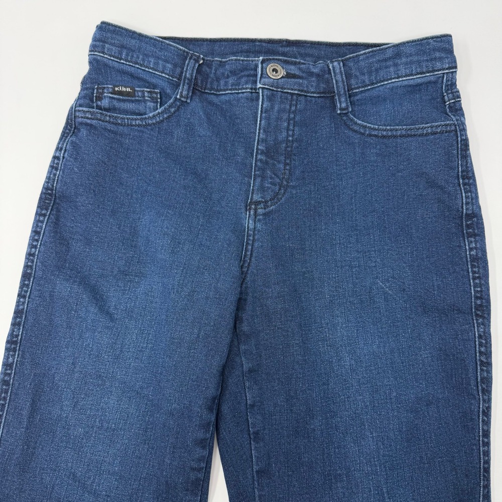 Kuhl Kontour Boyfriend Jeans Womens 6 Reg Indigo Blue Stretch Denim Pants